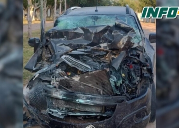 Milagro en Barrancas: impactó de atrás a un camión y sólo sufrió una fractura