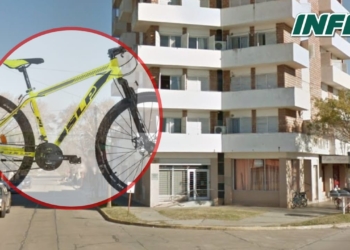Robaron una bicicleta en el centro de Totoras: piden ayuda para recuperarla