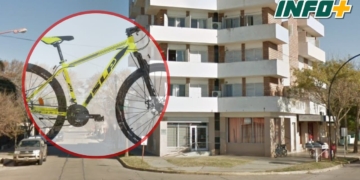 Robaron una bicicleta en el centro de Totoras: piden ayuda para recuperarla