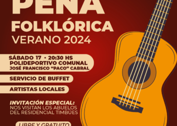 Timbúes invita a disfrutar de una peña folklórica en el Polideportivo Comunal