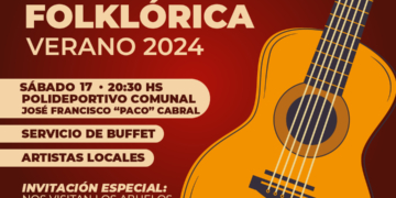 Timbúes invita a disfrutar de una peña folklórica en el Polideportivo Comunal