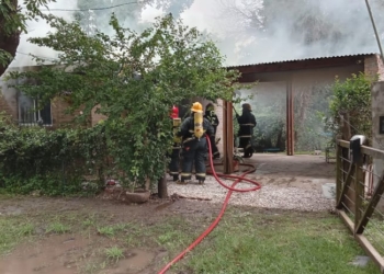 Un incendio en una vivienda de Andino causó pérdidas totales
