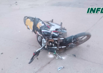 Un hombre de San Genaro herido al impactar una moto y un auto