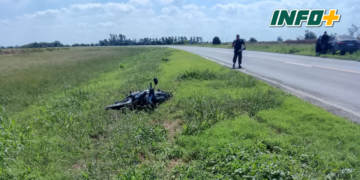 Madre e hija heridas al caer de su moto entre San Genaro y Centeno en Ruta 34