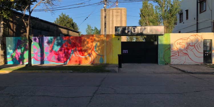 A puro color: comenzó el I Encuentro Nacional de Muralismo y Arte Público en Timbúes