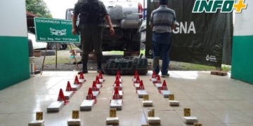 Totoras: Gendarmería secuestró 21 kilos de cocaína que transportaban en Ruta 34