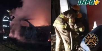 Doble incendio: ardieron una vivienda en Barrancas y un automóvil en San Fabián