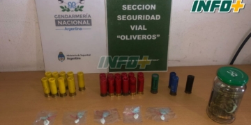 Gendarmería detuvo en Maciel a tres hombres con cocaína y marihuana