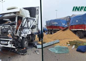 Fuerte choque entre dos camiones en Rutas 34 y 65: un herido