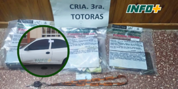 Totoras: detuvieron a un vecino que transportaba cocaína, dinero y celulares