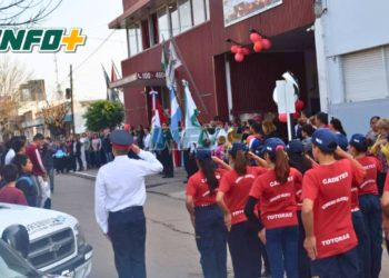 Totoras festeja el Día del Bombero con acto, toque de sirena y caravana