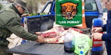 Decomisaron 120 kilos de carne de una carnicería en Monje