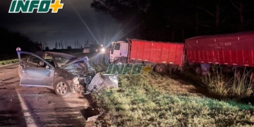 Murió un jubilado de Correa tras chocar de frente con un camión