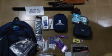 Allanamiento y detención en Oliveros: hallaron un revólver y elementos robados