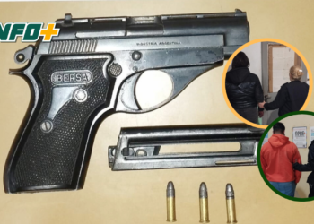 Amenaza con arma de fuego y agresiones entre una pareja en Gaboto