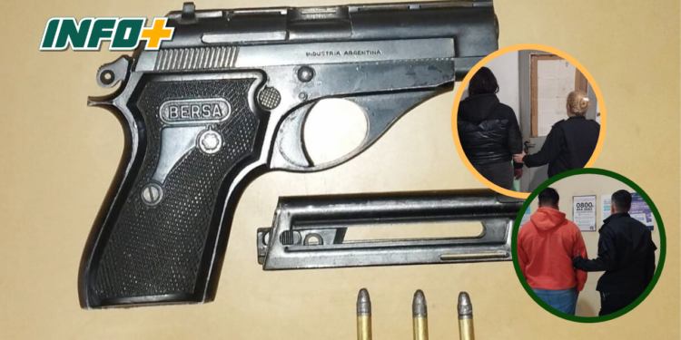 Amenaza con arma de fuego y agresiones entre una pareja en Gaboto