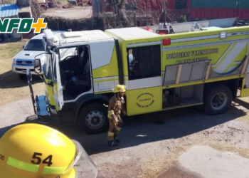 Ponían membrana en una vivienda en San Genaro y se produjo un incendio