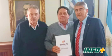 Calvet firmó un convenio para sumar cámaras de seguridad y equipo del centro de monitoreo