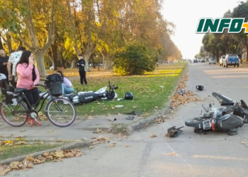 Tres heridos tras un choque entre dos motos en Totoras