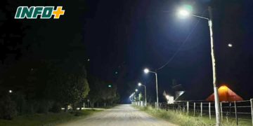 Nueva iluminación LED en 300 metros sobre la Ruta 10, en Carrizales