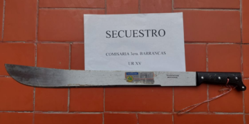 Un joven fue detenido por amenazar a otro con un machete en Barrancas