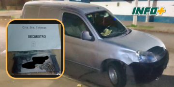 Totoras: detuvieron a un hombre en un auto con pedido de secuestro y un arma