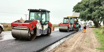 Avanzan las obras de repavimentación en ruta 80 entre Arocena y el acceso a San Eugenio