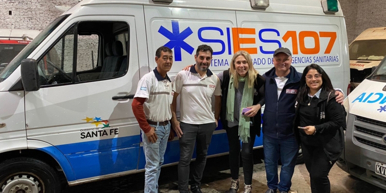 Serodino recibió una unidad de traslado: “Orgullosos del trabajo en red”