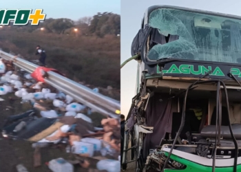 Fuerte impacto con heridos en autopista: un micro y un camión involucrados
