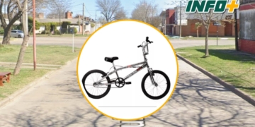 Le robaron la bicicleta a un niño en Totoras: piden ayuda para recuperarla