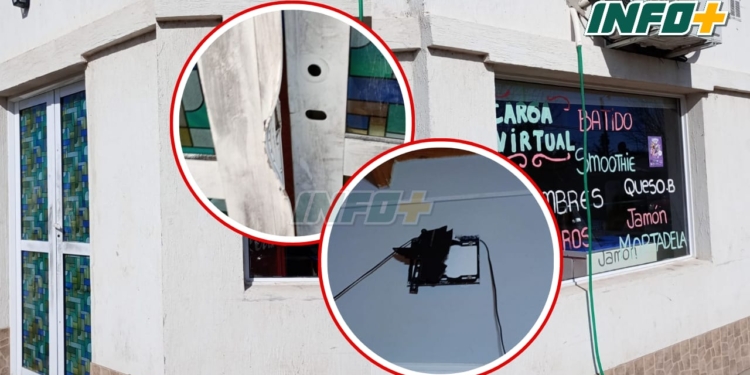 Rompieron una puerta y robaron en una heladería y maxi kiosco de Maciel