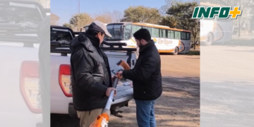 Gaboto sumó una nueva herramienta y comenzó con trabajos de poda