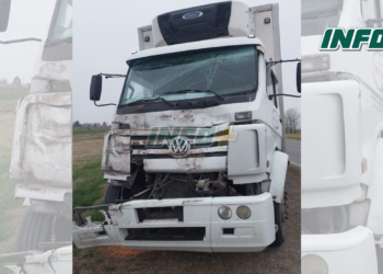 Choque entre camiones y un chofer herido sobre ruta 34 en Clason