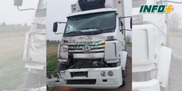 Choque entre camiones y un chofer herido sobre ruta 34 en Clason