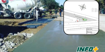 Nueva obra de pavimentación y desagües en calles de Maciel