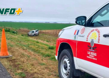 Una persona murió al volcar su auto entre San Genaro y Las Rosas