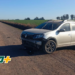 Una mujer sufrió un accidente con su auto en un camino rural en Díaz