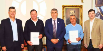 Maciel firmó un convenio por 10 millones de pesos para nueva luminaria led