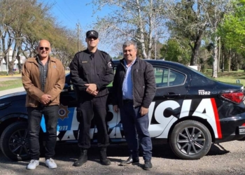 Fiorenza recibió el nuevo móvil policial para Timbúes