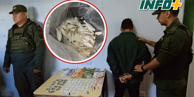 Gendarmería detuvo a tres “dealers” en la región con 96 dosis de drogas