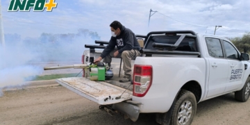 Gaboto sumó un nuevo equipo y comenzó la fumigación contra el Dengue