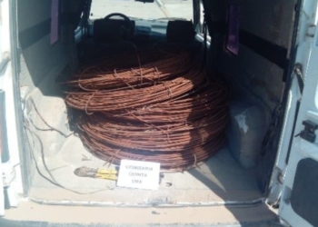 Dos hombres aprehendidos por robar cables en Correa