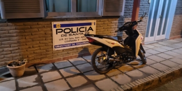 Recuperaron en Díaz una moto robada en Rosario