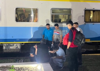 Serodino: asistieron a una mujer que se descompensó en el tren a Tucumán