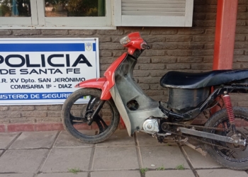 Diaz: secuestraron una moto con guarismos adulterados y trasladaron a un menor