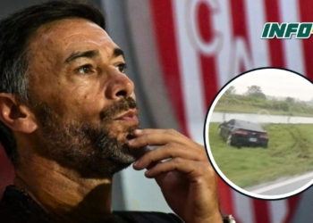 Despiste y susto: el Kily González sufrió un accidente sobre autopista en Arocena