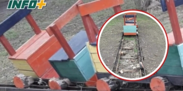 Gaboto: vandalizaron juegos en el Paseo Ribereño y los tiraron por la barranca