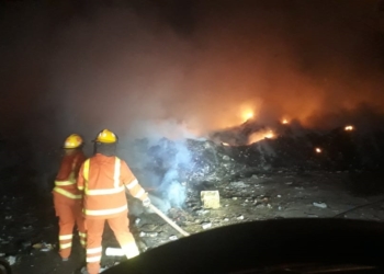 Incendiaron nuevamente el basural de Andino: Bomberos trabajaron durante la madrugada