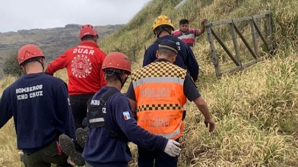 Un joven de la región cayó por un precipicio en Córdoba y salvó su vida de milagro