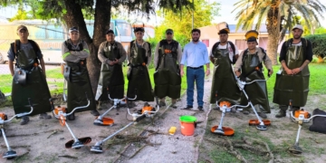 Gaboto invirtió más de 3 millones de pesos en herramientas para desmalezado